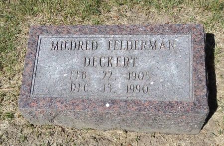 FELDERMAN DECKERT, MILDRED - Jackson County, Iowa | MILDRED FELDERMAN DECKERT 