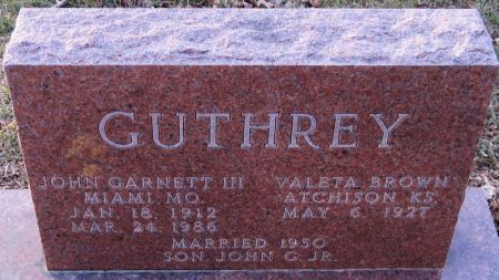 GUTHREY, JOHN GARNETT, III - Jackson County, Iowa | JOHN GARNETT, III GUTHREY 