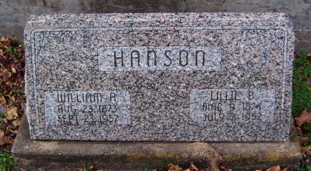 HANSON, WILLIAM A. - Jackson County, Iowa | WILLIAM A. HANSON 