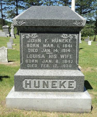 HUNEKE, LOUISA - Jackson County, Iowa | LOUISA HUNEKE 