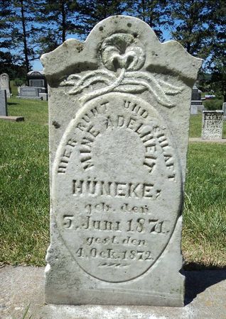 HUNEKE, MINA ADELHEIT - Jackson County, Iowa | MINA ADELHEIT HUNEKE 