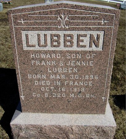 LUBBEN, HOWARD - Jackson County, Iowa | HOWARD LUBBEN 
