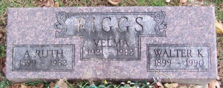 RIGGS, A. RUTH - Jackson County, Iowa | A. RUTH RIGGS 