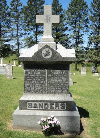 HUBER SANDERS, MARIA M. - Jackson County, Iowa | MARIA M. HUBER SANDERS 