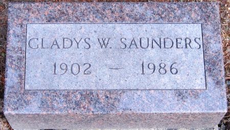 SAUNDERS, GLADYS W. - Jackson County, Iowa | GLADYS W. SAUNDERS 