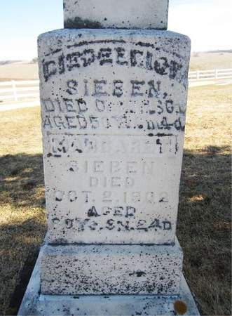 SIEBEN, DIEDERICH - Jackson County, Iowa | DIEDERICH SIEBEN 