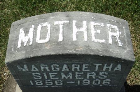 SIEMERS, MARGARETHA - Jackson County, Iowa | MARGARETHA SIEMERS 