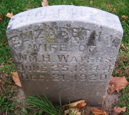 WATERS, ELIZABETH - Jackson County, Iowa | ELIZABETH WATERS 