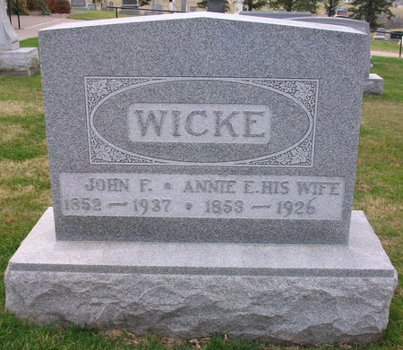 WICKE, JOHN F. - Jackson County, Iowa | JOHN F. WICKE 