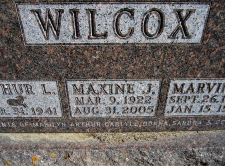WILCOX, MAXINE J. - Jackson County, Iowa | MAXINE J. WILCOX 