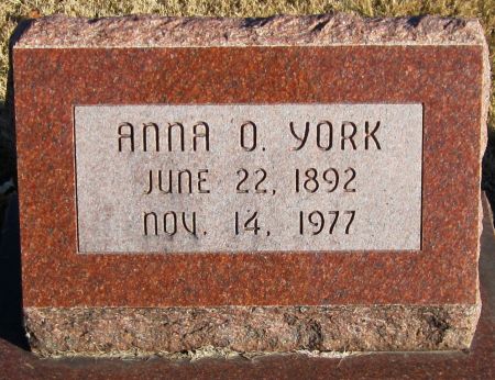 YORK, ANNA O. - Jackson County, Iowa | ANNA O. YORK 