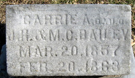 BAILEY, CARRIE A. - Jasper County, Iowa | CARRIE A. BAILEY 