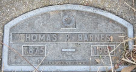 BARNES, THOMAS P. - Jasper County, Iowa | THOMAS P. BARNES 