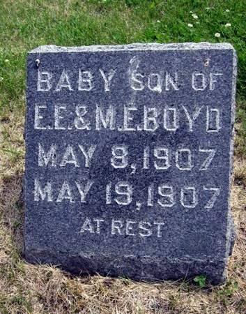 BOYD, BABY SON - Jasper County, Iowa | BABY SON BOYD 