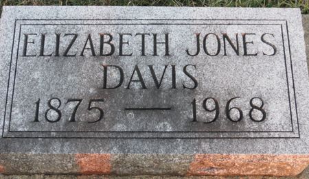 JONES DAVIS, ELIZABETH - Jasper County, Iowa | ELIZABETH JONES DAVIS 