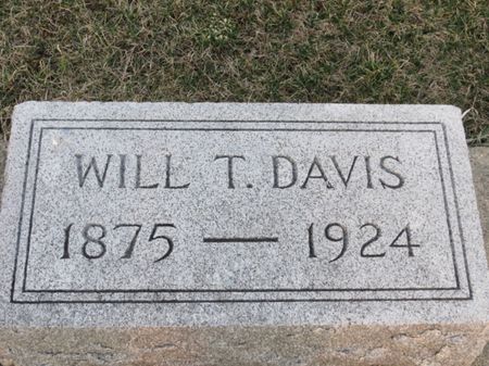 DAVIS, WILL T. - Jasper County, Iowa | WILL T. DAVIS 