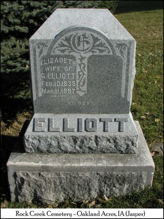 HARMON ELLIOTT, ELIZABETH - Jasper County, Iowa | ELIZABETH HARMON ELLIOTT 