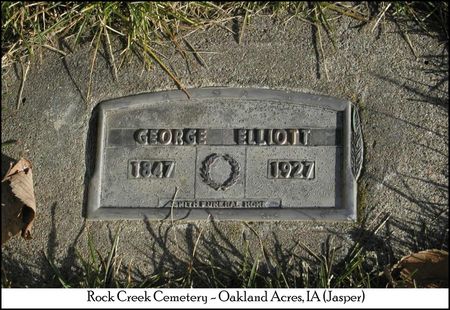ELLIOTT, GEORGE - Jasper County, Iowa | GEORGE ELLIOTT 