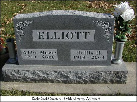 ELLIOTT, ADDIE MARIE - Jasper County, Iowa | ADDIE MARIE ELLIOTT 