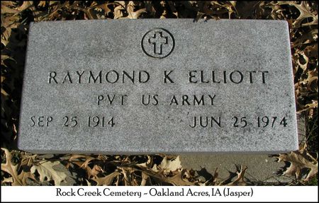 ELLIOTT, RAYMOND KEITH - Jasper County, Iowa | RAYMOND KEITH ELLIOTT 