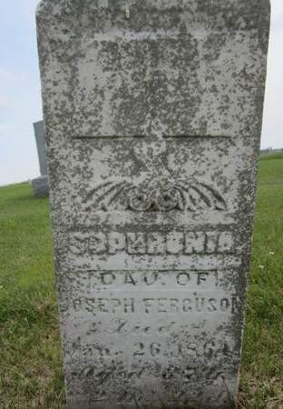 FERGUSON, ORA SAPHRONA - Jasper County, Iowa | ORA SAPHRONA FERGUSON 