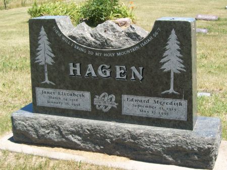 HAGEN, JANET  ELIZABETH - Jasper County, Iowa | JANET  ELIZABETH HAGEN 
