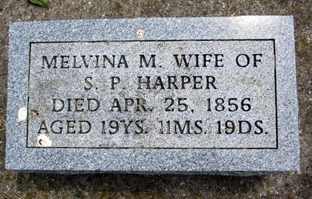 HARPER, MELVINA M. - Jasper County, Iowa | MELVINA M. HARPER 