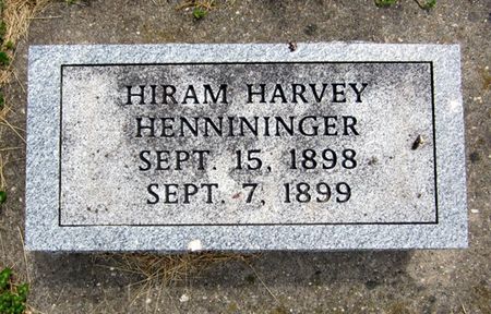 HENNININGER, HIRAM HARVEY - Jasper County, Iowa | HIRAM HARVEY HENNININGER 