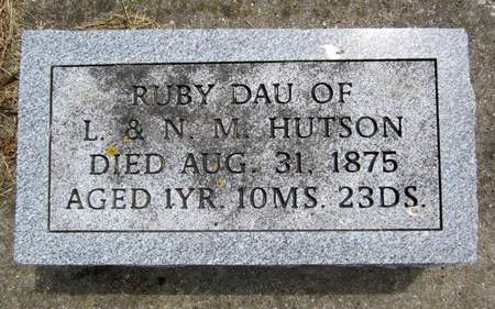 HUTSON, RUBY - Jasper County, Iowa | RUBY HUTSON 