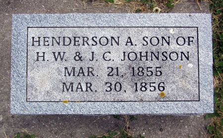 JOHNSON, HENDERSON A. - Jasper County, Iowa | HENDERSON A. JOHNSON 