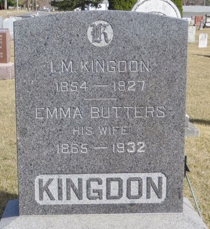 BUTTERS KINGDON, EMMA - Jasper County, Iowa | EMMA BUTTERS KINGDON 