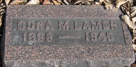 LAMAR, CORA M. - Jasper County, Iowa | CORA M. LAMAR 