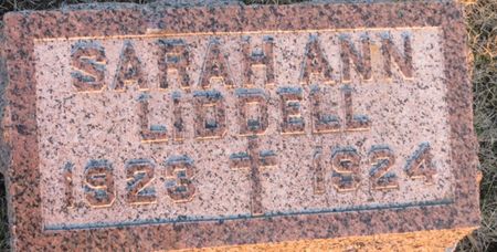 LIDDELL, SARAH ANN - Jasper County, Iowa | SARAH ANN LIDDELL 