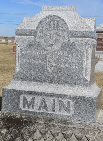 MAIN, D. W. - Jasper County, Iowa | D. W. MAIN 