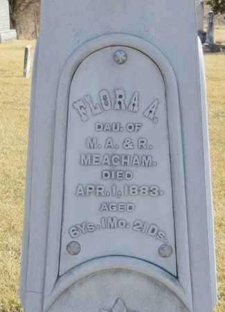 MEACHAM, FLORA A. - Jasper County, Iowa | FLORA A. MEACHAM 