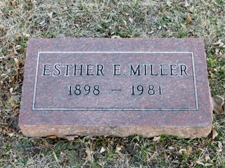MILLER, ESTHER E. - Jasper County, Iowa | ESTHER E. MILLER 