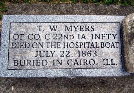 MYERS, T.W. - Jasper County, Iowa | T.W. MYERS 