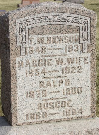 NICKSON, MAGGIE W. - Jasper County, Iowa | MAGGIE W. NICKSON 