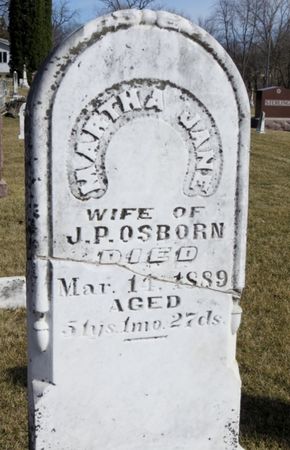 OSBORN, MARTHA JANE - Jasper County, Iowa | MARTHA JANE OSBORN 