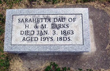 PARKS, SARAHETTA - Jasper County, Iowa | SARAHETTA PARKS 