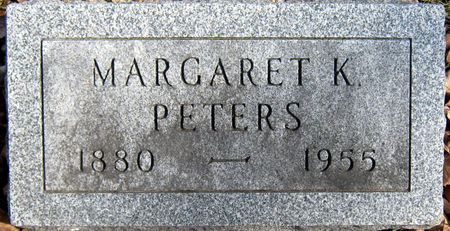 KILLDUFF PETERS, MARGARET K. - Jasper County, Iowa | MARGARET K. KILLDUFF PETERS 