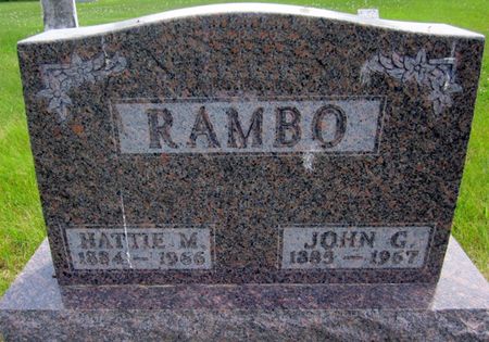 RAMBO, HATTIE M. - Jasper County, Iowa | HATTIE M. RAMBO 