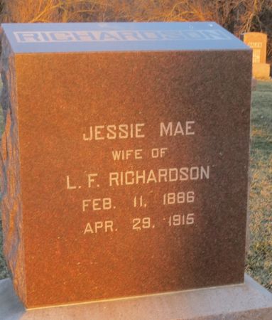 RICHARDSON, JESSIE MAE - Jasper County, Iowa | JESSIE MAE RICHARDSON 