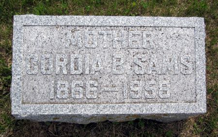 SAMS, CORDIA B. - Jasper County, Iowa | CORDIA B. SAMS 