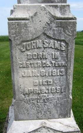 SAMS, JOHN - Jasper County, Iowa | JOHN SAMS 