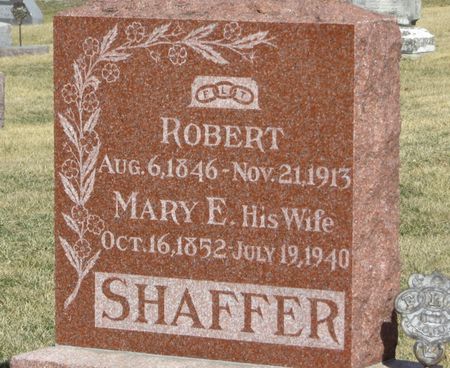 SHAFFER, MARY E. - Jasper County, Iowa | MARY E. SHAFFER 