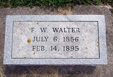 WALTER, F.W. - Jasper County, Iowa | F.W. WALTER 