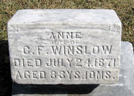 WINSLOW, ANNE - Jasper County, Iowa | ANNE WINSLOW 