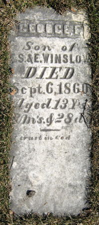 WINSLOW, GEORGE F. - Jasper County, Iowa | GEORGE F. WINSLOW 