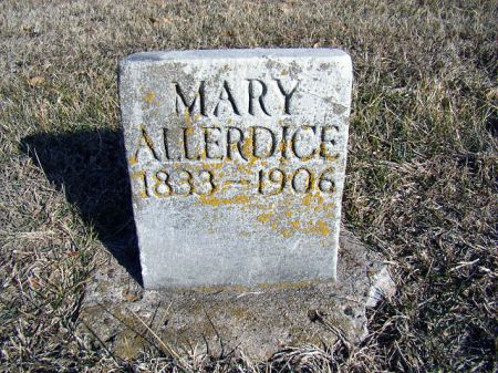 ALLERDICE, MARY - Jefferson County, Iowa | MARY ALLERDICE 
